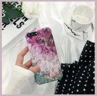 Чехол на айфон iPhone X / XS "Фиолетовый мрамор"