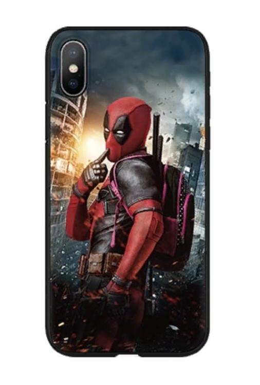 Чехол для айфон iPhone X / Xs с героем Дэдпул Марвел