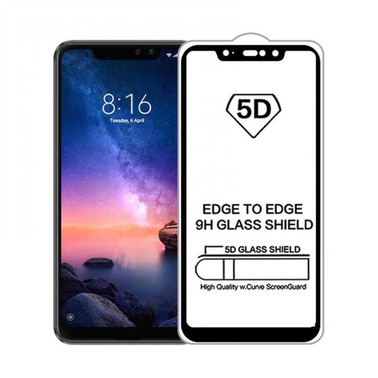 Защитное стекло 5D на Xiaomi Pocophone F1 на дисплей 6.18'' дюйма