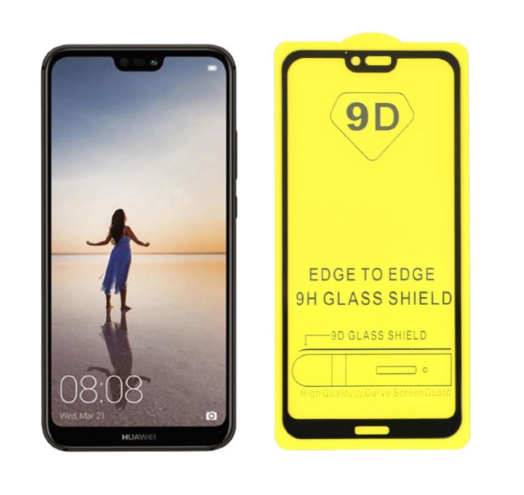 Защитное стекло 9D на Huawei P20 на дисплей 5.8'' дюймов