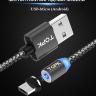 Магнитный светодиодный USB кабель для Android (USB-Micro)​​
