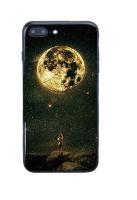 Чехол для айфон iPhone 7 Plus / 8 Plus серия космос "Заарканить луну"