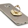 Держатель-кольцо для мобильного телефона сердечко со стразами