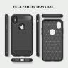 Чехол для айфон iPhone 7 / 8 с карбоновыми вставками