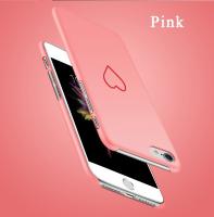 Чехол для айфон iPhone 7 / 8 с рисунком сердечко, ультра тонкий, жёсткий