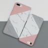 Чехол для айфон iPhone 6 / 6s с рисунком геометрия-мрамор, тонкий, жёсткий
