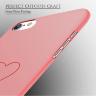 Чехол для айфон iPhone 6 / 6s рисунком сердечко, ультра тонкий, жёсткий