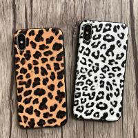 Чехол для айфон iPhone XR с леопардовым узором из искусственной кожи