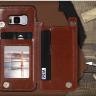 Чехол для Samsung Galaxy S9 с карманом для пластиковых карт (Изображение использовано для ознакомления, на вашу модель телефона наличие данного вида чехла уточните у менеджера)